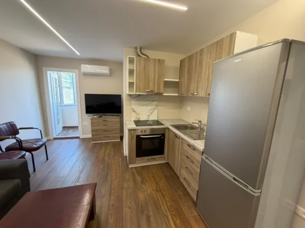Tirane, jepet me qera apartament 1+1 Kati 1, (sauk)