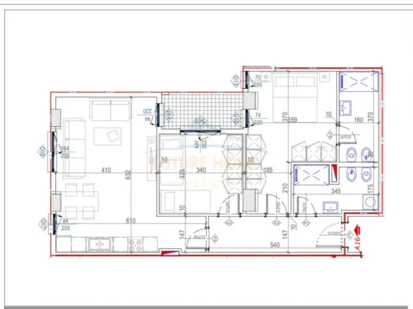 Tirane, shitet apartament 2+1+2 Kati 2, 106 m² 307.400 € (KOMUNA E PARISIT)
