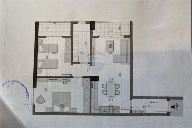 Tirane, shitet apartament 2+1 Kati 4, 97 m² 68.000 Euro (KAMEZ)