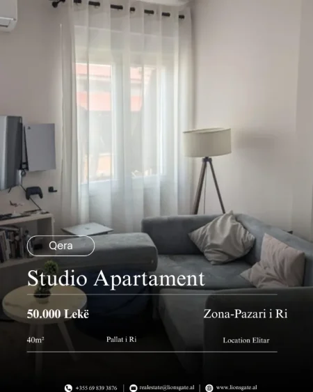Tirane, jap me qera apartament 1+1 , 40 m² 500 € 