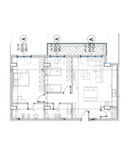 Tirane, shitet apartament 2+1+Ballkon , 144 m² 267.000 € (Kodra e Diellit 2)
