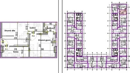 Tirane, shitet apartament 1+1 Kati 5, 45 m² 97.000 € (KOMPLEKSI GUCCE)