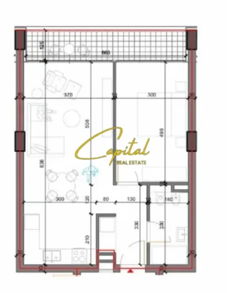 Tirane, shitet apartament 1+1 Kati 4, 79 m² 103.000 € (SHKOZE)