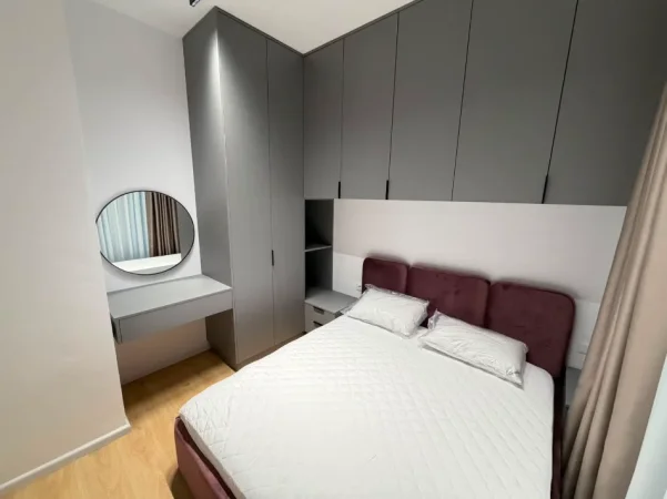 Tirane, jepet me qera apartament 1+1 Kati 9, 60 m² (Ali Demi)
