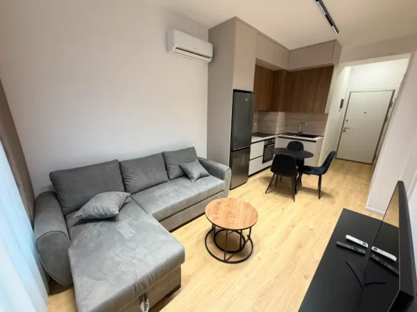 Tirane, jepet me qera apartament 1+1 Kati 9, 60 m² (Ali Demi)