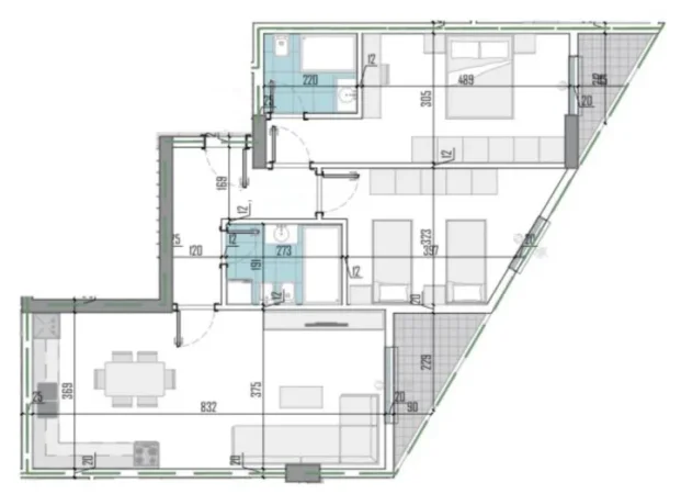 Tirane, shitet apartament 2+1 Kati 2, 116 m² 127.677 € (Paskuqan)