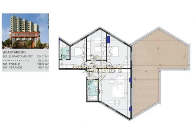 Tirane, shitet apartament , (zogu i zi)