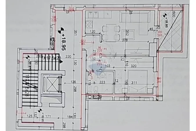 Tirane, shitet 1+1 , 55 m² 100.000 € (Rruga Ali Demi)