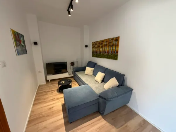 Tirane, jepet me qera apartament 1+1 Kati 1, (medreseja)