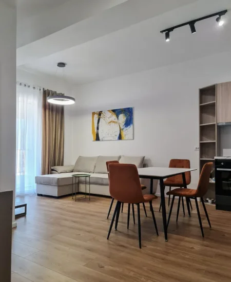 Tirane, jepet me qera apartament 1+1+Ballkon Kati 7, 61 m² 400 € (Ali Demi/Rezidenca Kaimi)