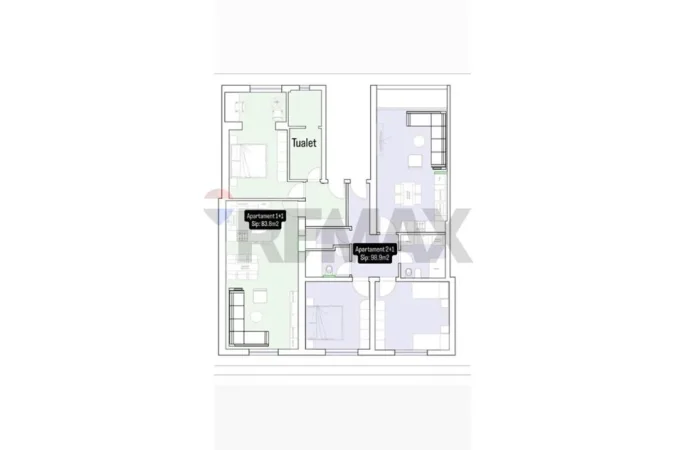 Tirane, shitet apartament , 182 m² 365.400 € 