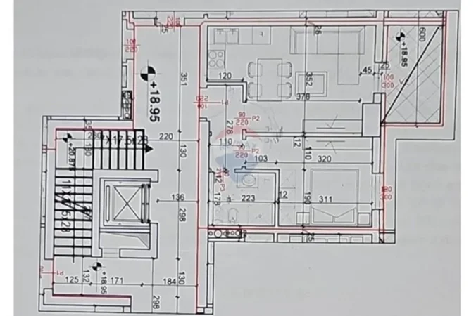 Tirane, shitet apartament , 56 m² 104.500 € 
