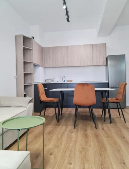 Tirane, jepet me qera apartament 1+1 Kati 7, 60 m² 400 € (Ali Demi)