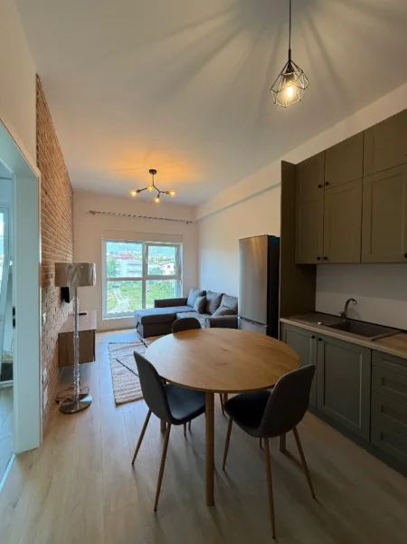 Tirane, jepet me qera apartament 1+1+Ballkon Kati 4, 50 m², Ali Dem, Rezidenca Kadiu, 🏷️ Çmimi: 47.000 Leke