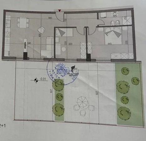Durres, shitet apartament 2+1 Kati 1, 75 m² 211.640 € (KAMEZ)