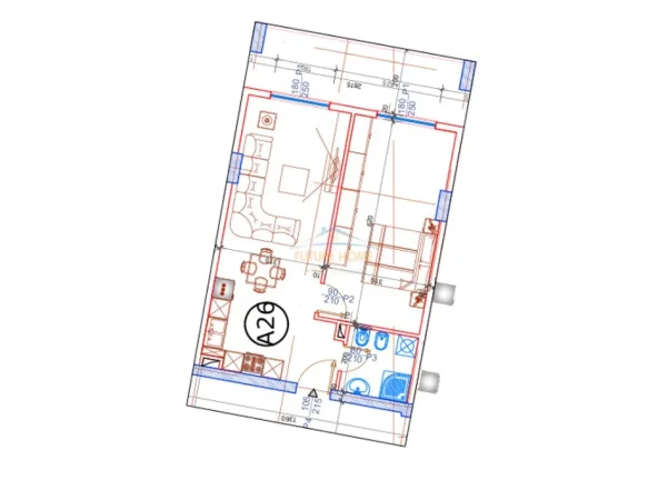Tirane, shitet apartament 1+1+Ballkon Kati 3, 79 m² 90.000 € (Paskuqan)