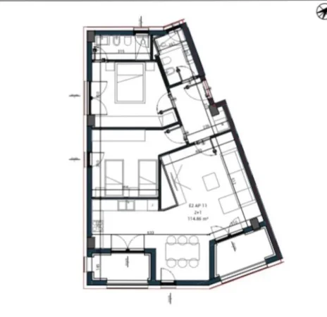 Himare, shitet apartament 2+1+Aneks+Ballkon Kati 1, 136 m² 297.000 € (himare)