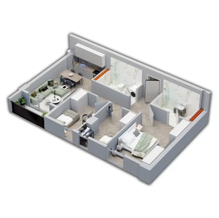 Tirane, shitet apartament 3+1 Kati 1, 99 m² 114.500 € (UNIVERS CITY)