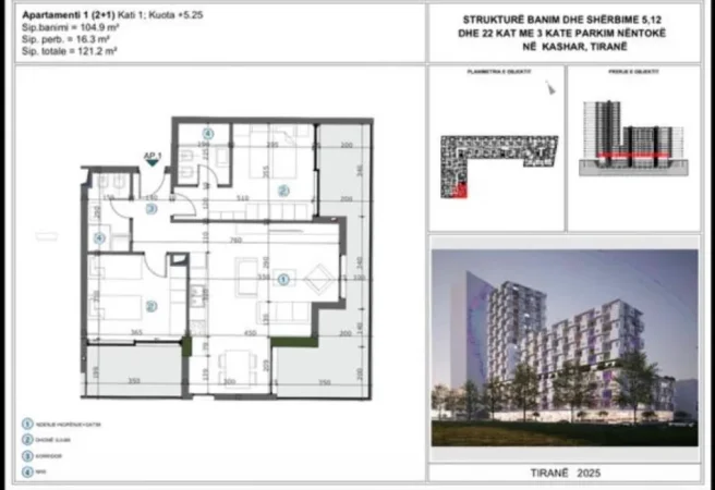 Shiten apartamente te tipologjise 1+1/2+1 📌Astir, mbrapa Casa Italia, MOA Residence- Cmimi 1250 Euro/m2