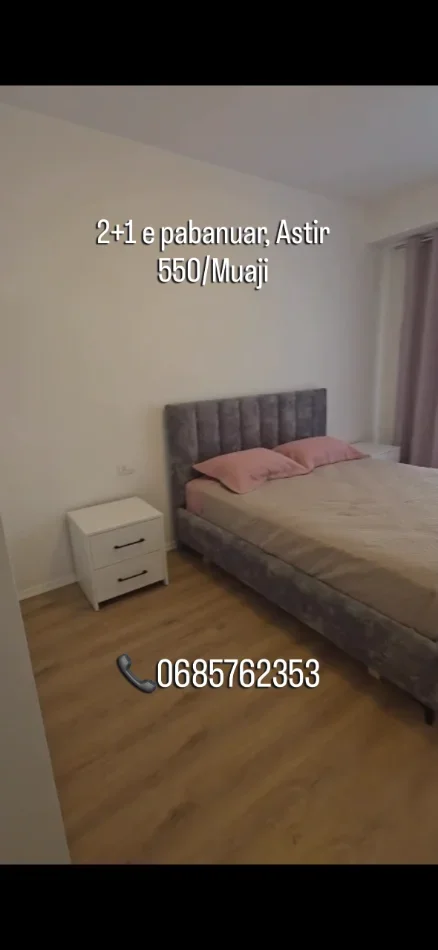 Tirane, jepet me qera apartament 2+1 Kati 2, 90 m² 550 € (Unaza e re)