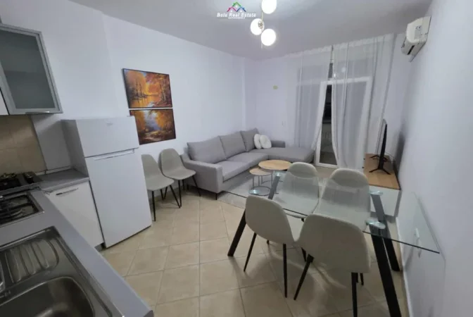 Tirane, jepet me qera apartament 1+1+Ballkon Kati 4, 65 m² 650 € (prane grepi i arte)