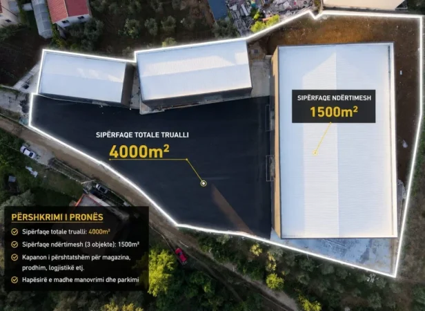 Tirane, jepet me qera ambjent biznesi Kati 1, 5.500 m² 1.500 € (Rruga Arbërit)