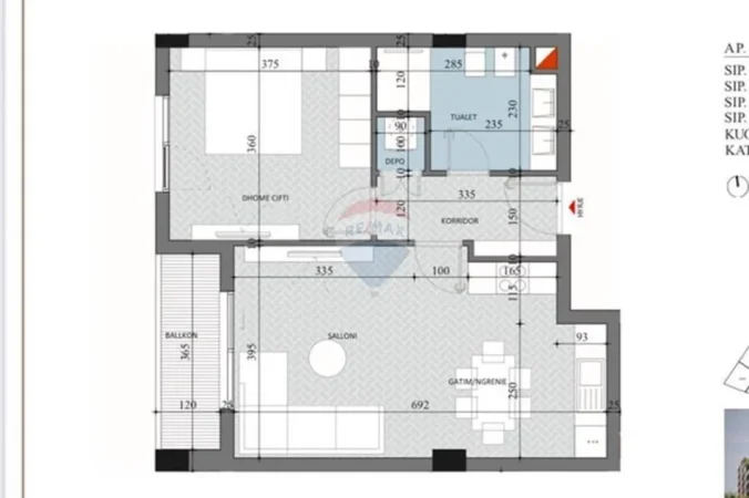 Tirane, shitet apartament , 73 m² 87.501 € 