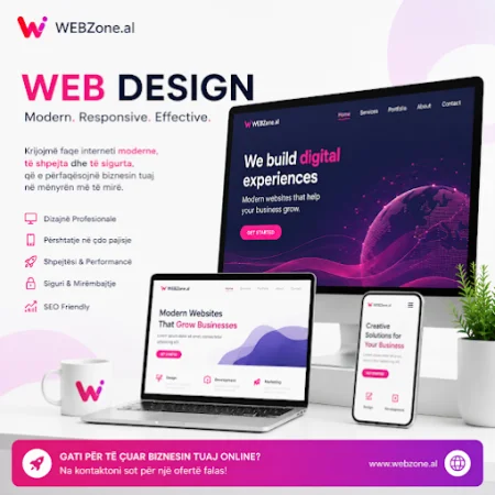 Ndertim & Krijim Faqe Interneti - WebZone