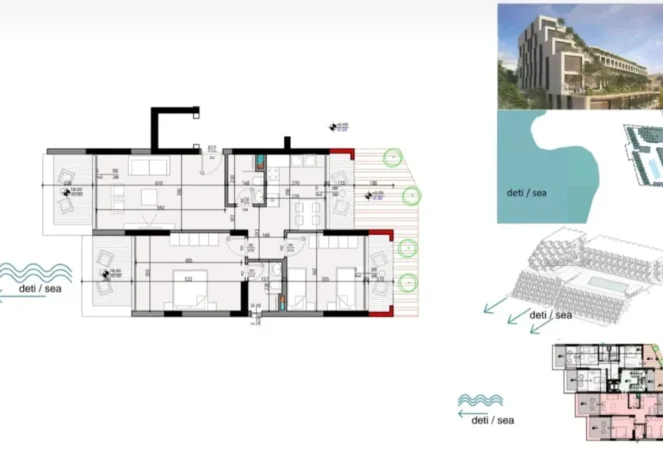 Sarande, shitet apartament 2+1 Kati 0, 132 m² 450.000 € (Sarande)