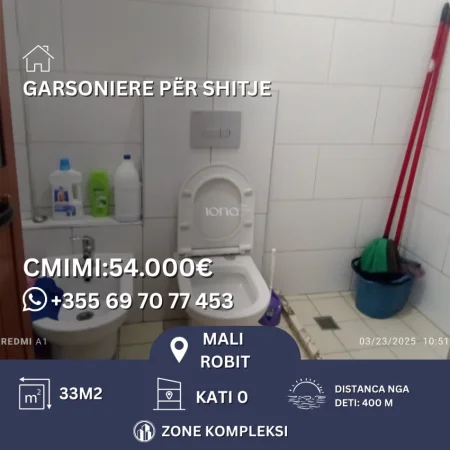 Mali Robit, shitet garsonier Studio Kati 0, 33 m² 54.000 € 