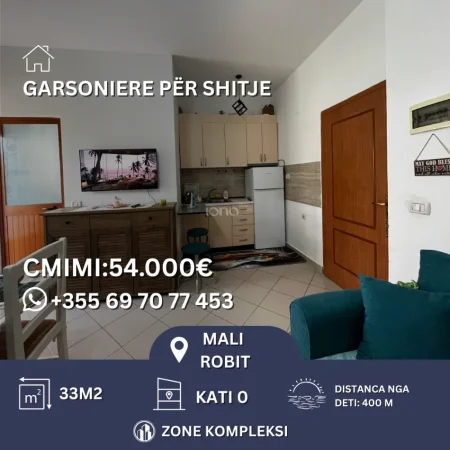 Mali Robit, shitet garsonier Studio Kati 0, 33 m² 54.000 € 
