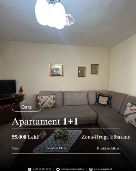 Tirane, jap me qera apartament 1+1 , 60 m² 550 € 
