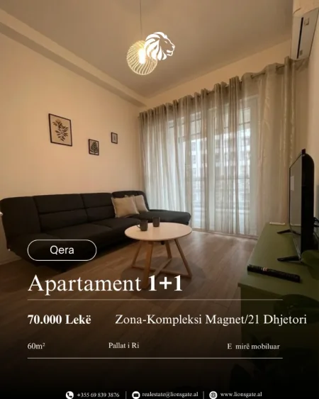 Tirane, jap me qera apartament 1+1 , 60 m² 700 € 