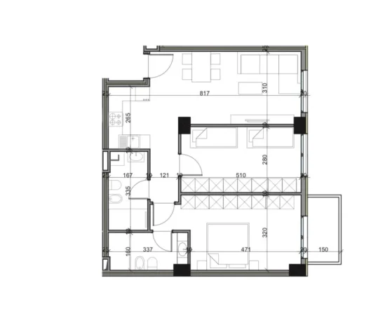 Tirane, shitet apartament 2+1 Kati 4, 140.000 € (Paskuqan)