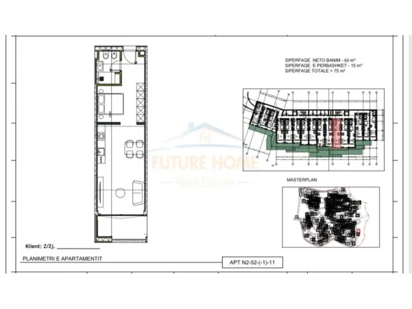 Vlore, shitet apartament 1+1+Aneks+Ballkon Kati 1, 75 m² 187.000 € (Jale)