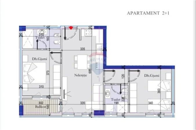 Tirane, shitet apartament , 83 m² 123.100 € 