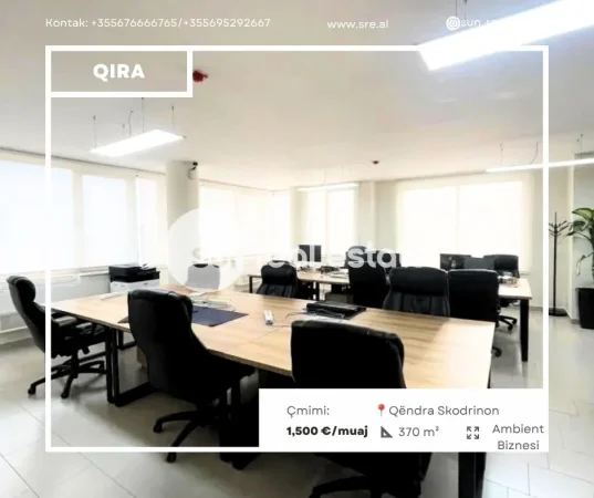 Shkoder, jepet me qera ambjent biznesi Kati 4, 370 m² 1.500 € (QENDER)
