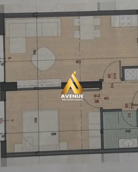 Tirane, shitet apartament 1+1 Kati 8, 105.000 € (Rruga e Dafinave)