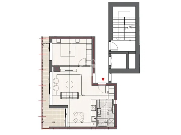 Vlore - Lungomare, shitet apartament 1+1 Kati 2, 83 m² 236.363 € (VLORA MARINA)