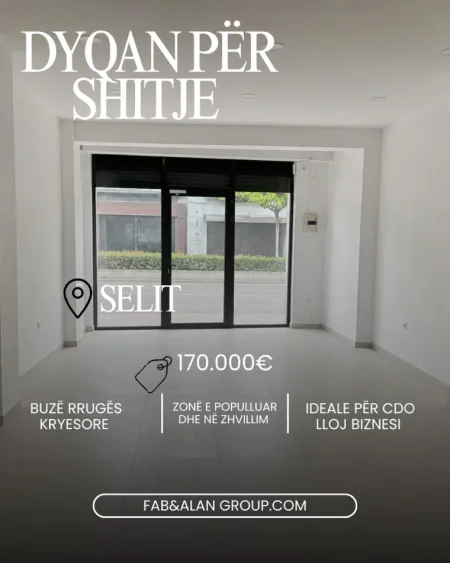 Tirane, shitet dyqan Kati 0, 66 m² 17.000.000 € 