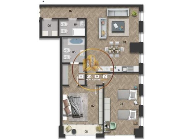 Tirane, shitet apartament 2+1 Kati 19, 146 m² 570.000 Euro (rruga e elbasanit)