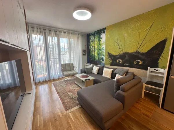 Tirane, jepet me qera apartament 1+1 Kati 3, 70 m² 1.200 € (Rruga e Barrikadave)