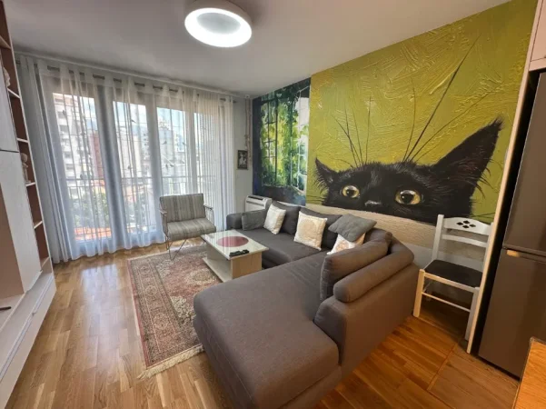 Tirane, jepet me qera apartament 1+1 Kati 3, 70 m² 1.200 € (Rruga e Barrikadave)