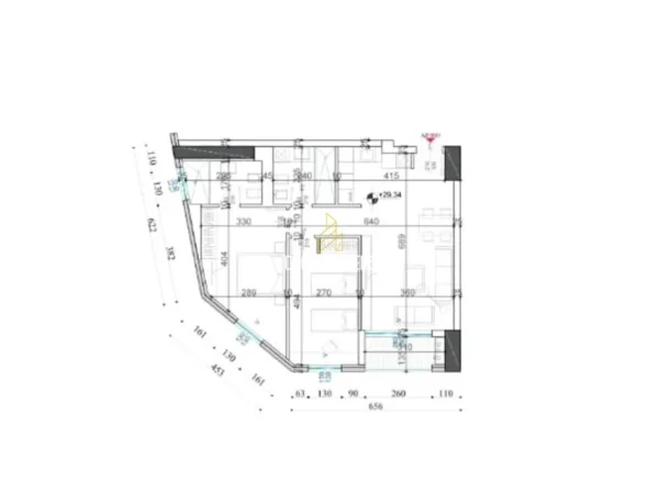 Tirane, shitet apartament 2+1+Ballkon Kati 8, 107 m² (Shqiponja Square, ish Sheshi Shqiponja)