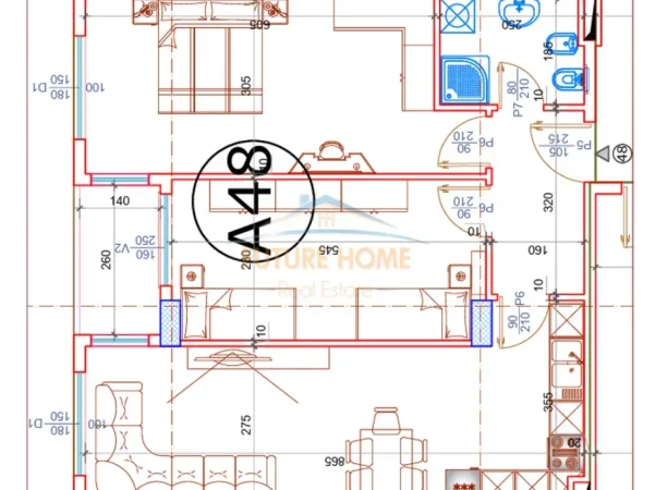 Tirane, shitet apartament 2+1+Aneks+Ballkon Kati 3, 92 m² 111.000 € (PASKUQAN SPACE CITY)
