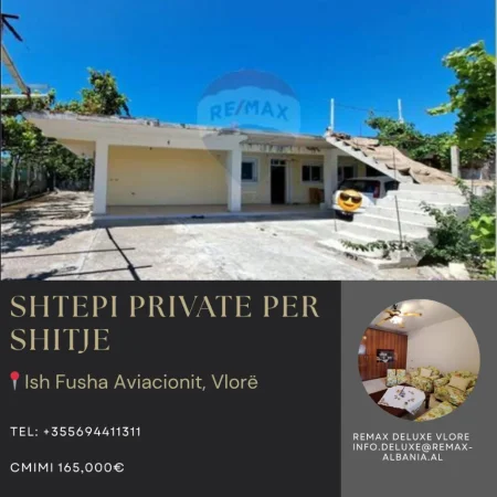 Vlore, shitet shtepi 3+1+Ballkon Kati 0, 456 m² 165.000 € (Ish Fusha Aviacionit Vlorë)