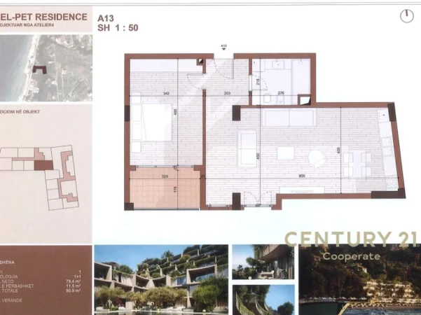 Vlore, shes apartament 1+1+Aneks+Ballkon Kati 1, 91 m² 305.000 € (RADHIME)