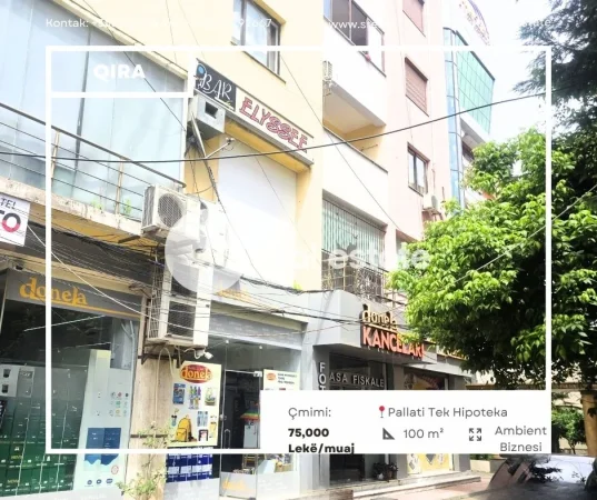 Shkoder, jepet me qera ambjent biznesi Kati 1, 100 m² (QENDER)