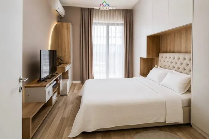 Tirane, jepet me qera apartament 1+1+Ballkon Kati 8, 70 m² 1.200 € (teodor keko)