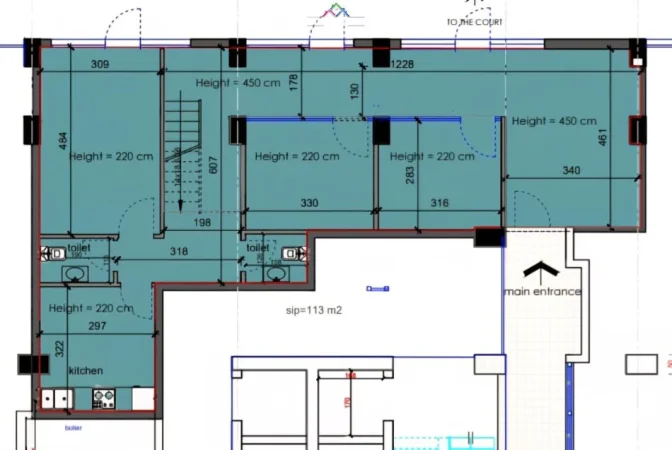 Tirane, jepet me qera zyre Kati 0, 150 m² 1.500 € (rruga e kavajes)